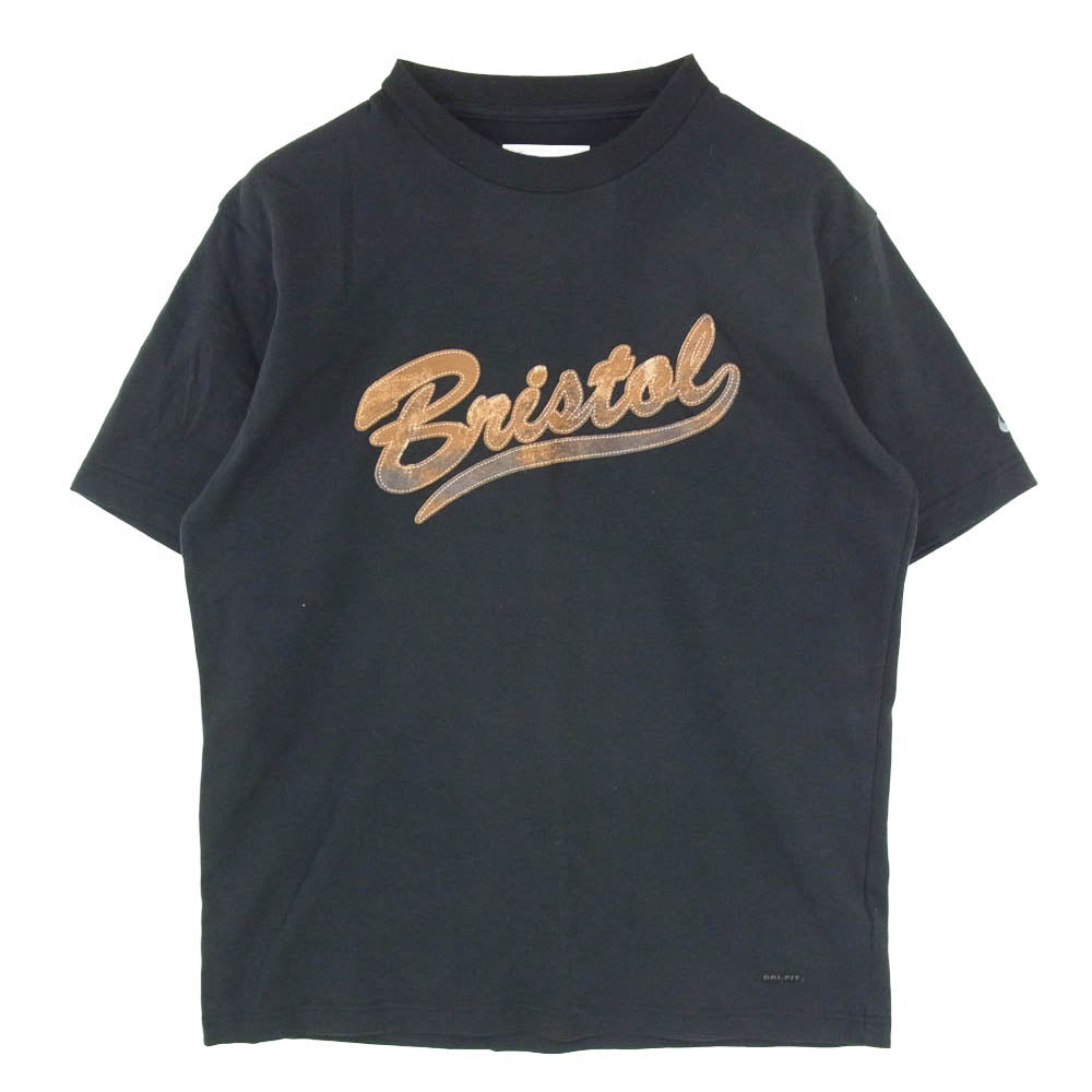 F.C.R.B. エフシーアールビー NIKE ナイキ F1SAK フロント ロゴ 半袖 ショートスリーブ 丸首 クルーネック Tシャツ ブラック系 S【中古】