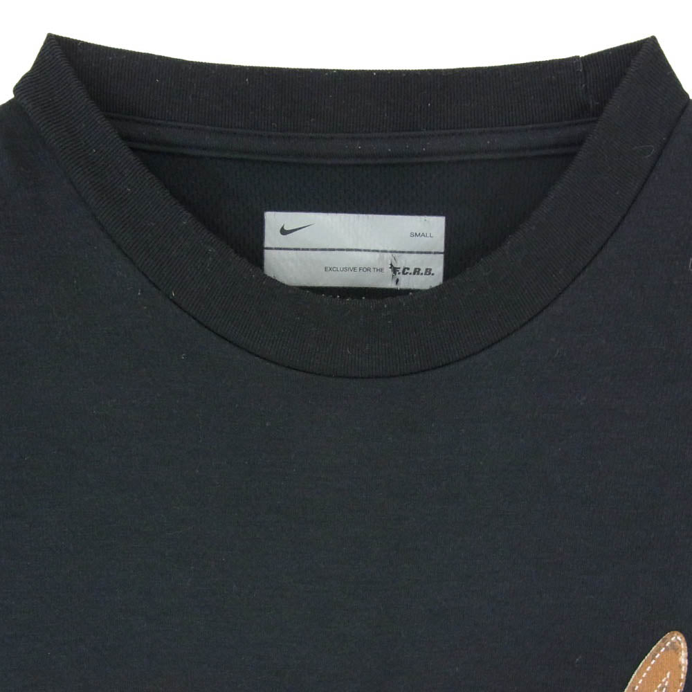 F.C.R.B. エフシーアールビー NIKE ナイキ F1SAK フロント ロゴ 半袖 ショートスリーブ 丸首 クルーネック Tシャツ ブラック系 S【中古】