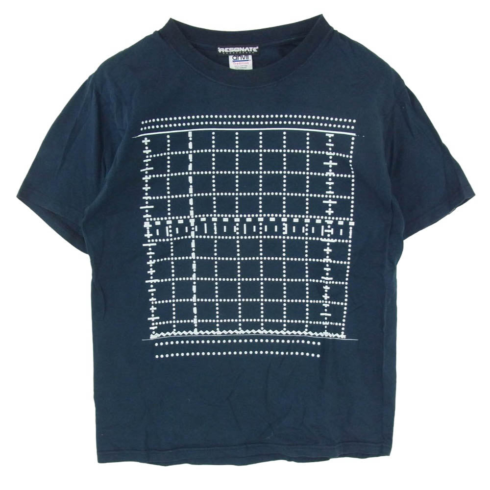 GOODENOUGH グッドイナフ NIKE ナイキ resonate anvilボディ USA製 グラフプリント 半袖Tシャツ ネイビー系 M【中古】