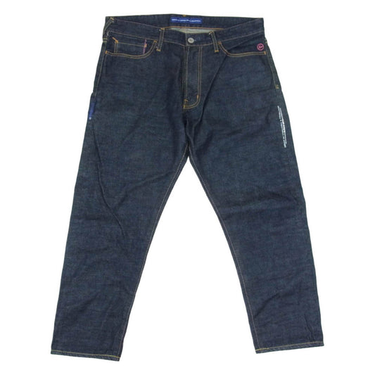 デニムバイヴァンキッシュアンドフラグメント FRAGMENT DESIGN フラグメントデザイン 105-123-2014-002 Indigo Selvedge Denim Jeans サイドラインストーン セルビッジ デニム パンツ インディゴブルー系 34【中古】