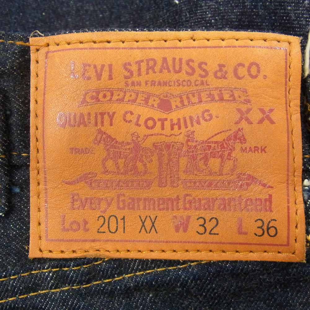 Levi's リーバイス USA製 バレンシア工場製 ボタン裏555 201XX 1937モデル デニムパンツ インディゴブルー系 32【中古】