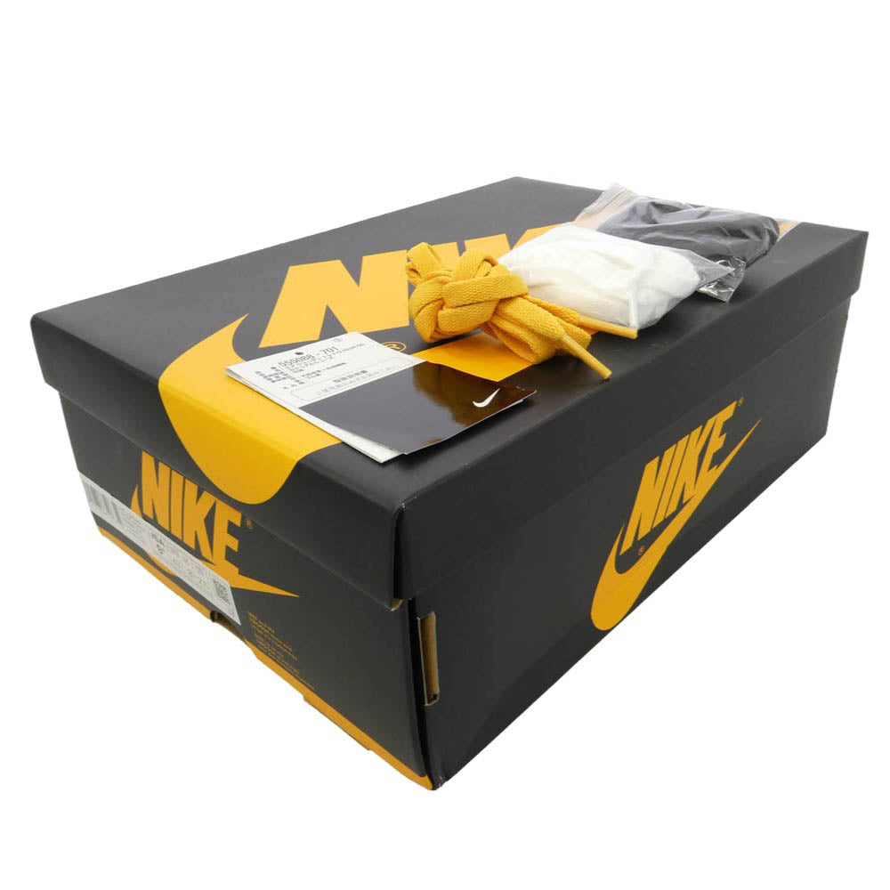 NIKE ナイキ 555088-701 Air Jordan 1 High OG Pollen AJ1 エアジョーダン ハイ パラン スニーカー イエロー系 ブラック系 27.5cm【中古】