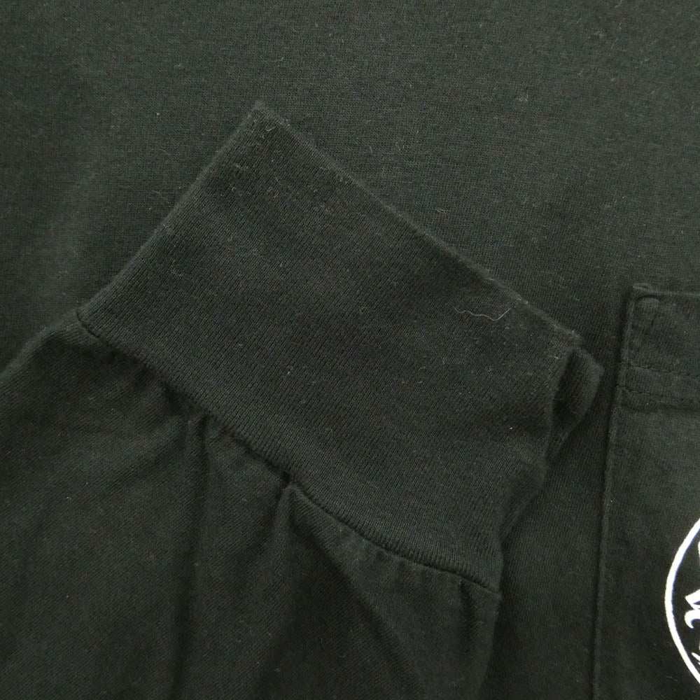 CHROME HEARTS クロムハーツ（原本無） FLOLAL CROSS HORSESHOE L/S Tee フローラルクロス バックホースシュー プリント 長袖 Tシャツ ブラック系 XL【美品】【中古】