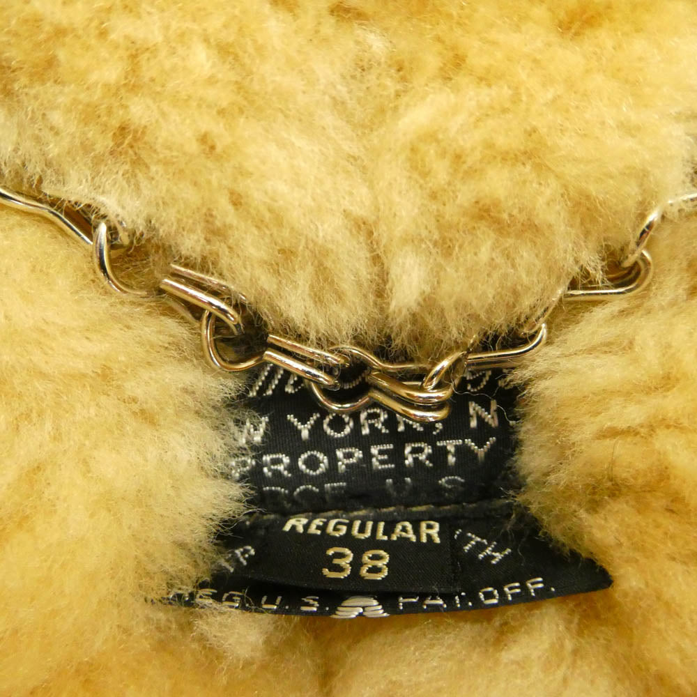 The REAL McCOY'S ザリアルマッコイズ TYPE B-3 REAL McCOY MFG. CO. シープシェアリングムートン レザー フライトジャケット ダークブラウン系 38【中古】