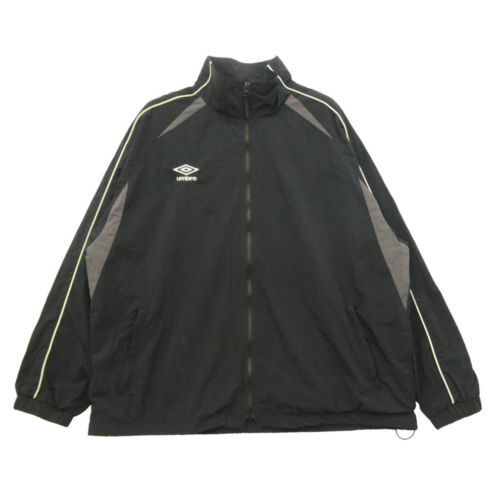 アンブロ 24SS UM-PL24SS-BZ01 ×PUBLUX パブリュクス別注 ナイロントラックジャケット ブラック系 L【中古】