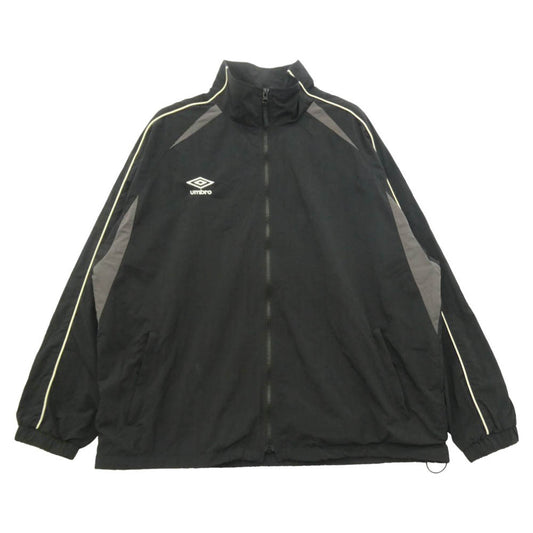 アンブロ 24SS UM-PL24SS-BZ01 ×PUBLUX パブリュクス別注 ナイロントラックジャケット ブラック系 L【中古】