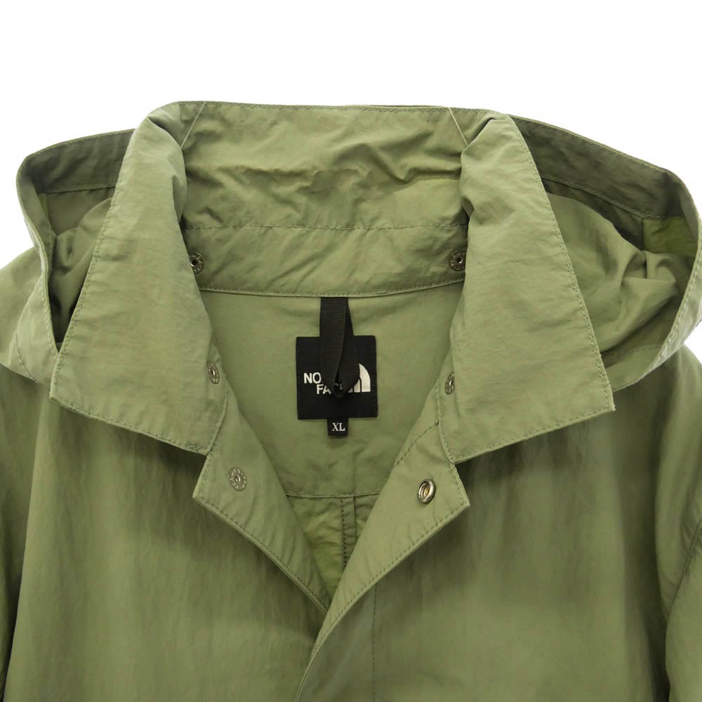 THE NORTH FACE ノースフェイス NP21863 Rollpack Journeys Coat ロールパック ジャーニーズ コート パッカブル フード着脱可 グリーン系 グレイッシュグリーン系 XL【中古】