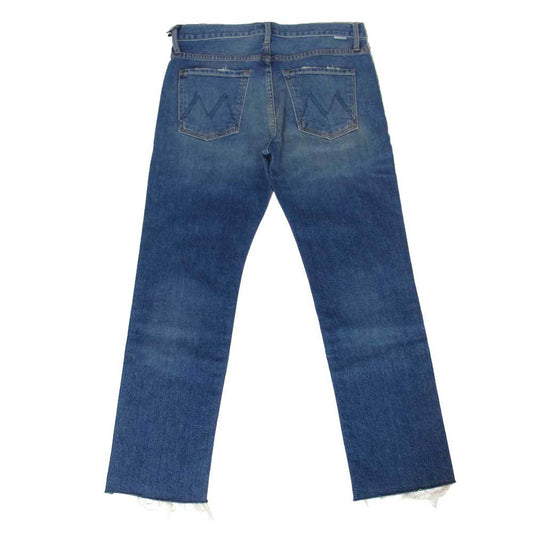 マザー THE NEAT ANKLE STEP FRAY カットオフ ダメージ デニム パンツ インディゴブルー系 39【新古品】【未使用】【中古】