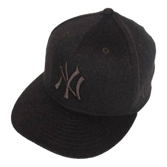 NEW ERA ニューエラ 59FIFTY Cashmere NY カシミヤ ニューヨークヤンキース キャップ ダークブラウン系 7 1/8【中古】