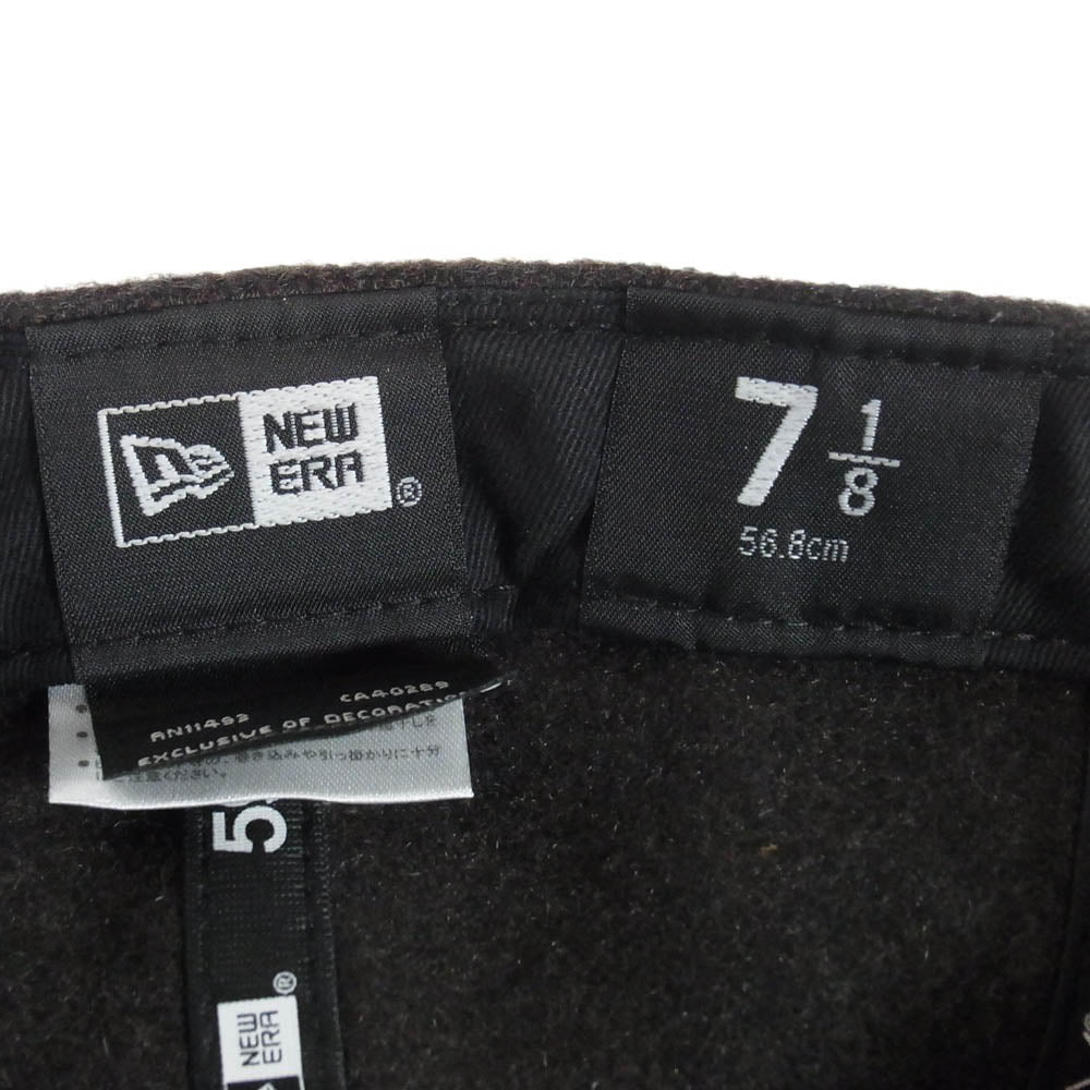 NEW ERA ニューエラ 59FIFTY Cashmere NY カシミヤ ニューヨークヤンキース キャップ ダークブラウン系 7 1/8【中古】