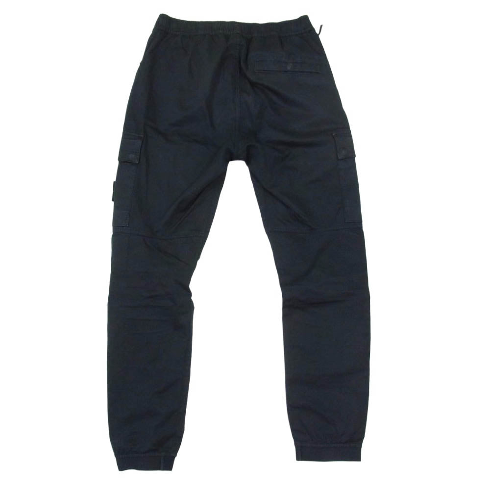 STONE ISLAND ストーンアイランド 23AW 791531314 GARMENT DYE STRECH CARGO PANTS ロゴワッペン ガーメントダイ カーゴ パンツ ブラック系 28【中古】