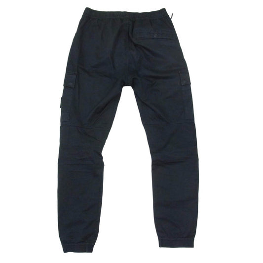 STONE ISLAND ストーンアイランド 23AW 791531314 GARMENT DYE STRECH CARGO PANTS ロゴワッペン ガーメントダイ カーゴ パンツ ブラック系 28【中古】