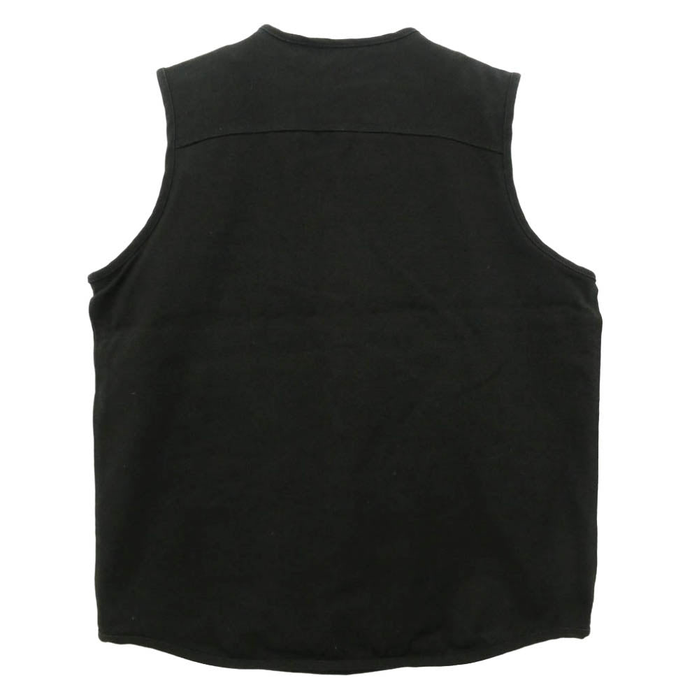BLUCO WORK GARMENT ブルコ ダック ジップアップ ワーク ベスト コットン 中国製 ブラック系 M【中古】
