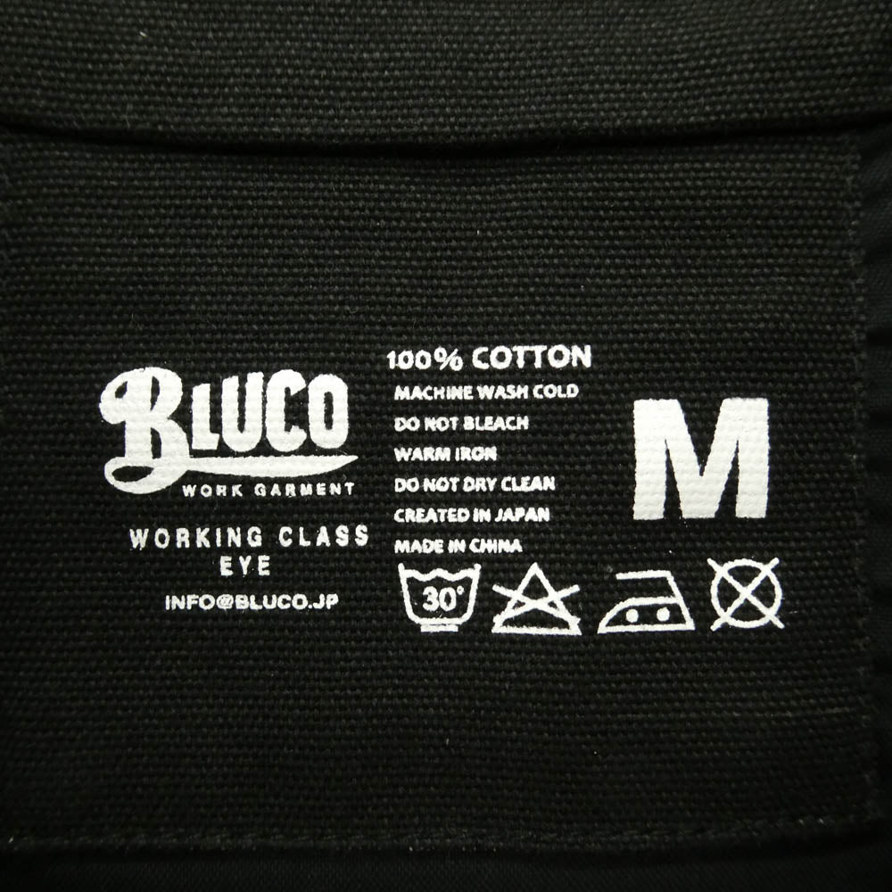 BLUCO WORK GARMENT ブルコ ダック ジップアップ ワーク ベスト コットン 中国製 ブラック系 M【中古】