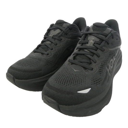 HOKA ONE ONE ホカ オネオネ 1162011 Bondi 9 ボンダイ9 ローカット スニーカー ランニングシューズ ブラック系 28cm【中古】