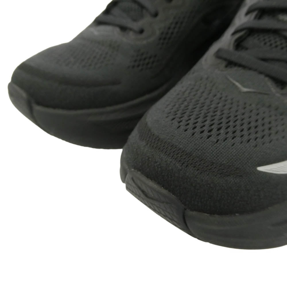 HOKA ONE ONE ホカ オネオネ 1162011 Bondi 9 ボンダイ9 ローカット スニーカー ランニングシューズ ブラック系 28cm【中古】
