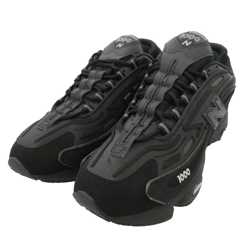 NEW BALANCE ニューバランス M1000DB BLACK オールブラック ローカット スニーカー トレーニングシューズ ブラック系 28cm【新古品】【未使用】【中古】
