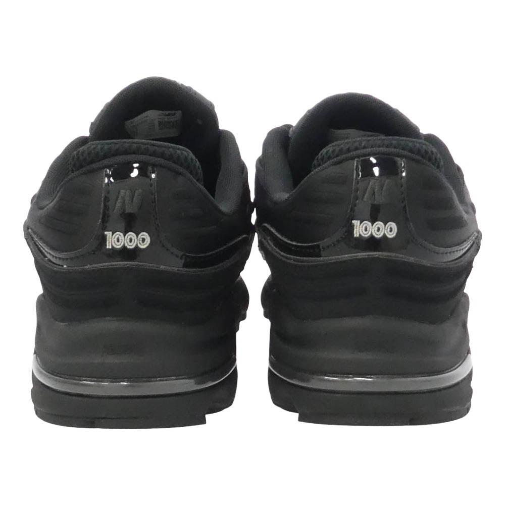 NEW BALANCE ニューバランス M1000DB BLACK オールブラック ローカット スニーカー トレーニングシューズ ブラック系 28cm【新古品】【未使用】【中古】