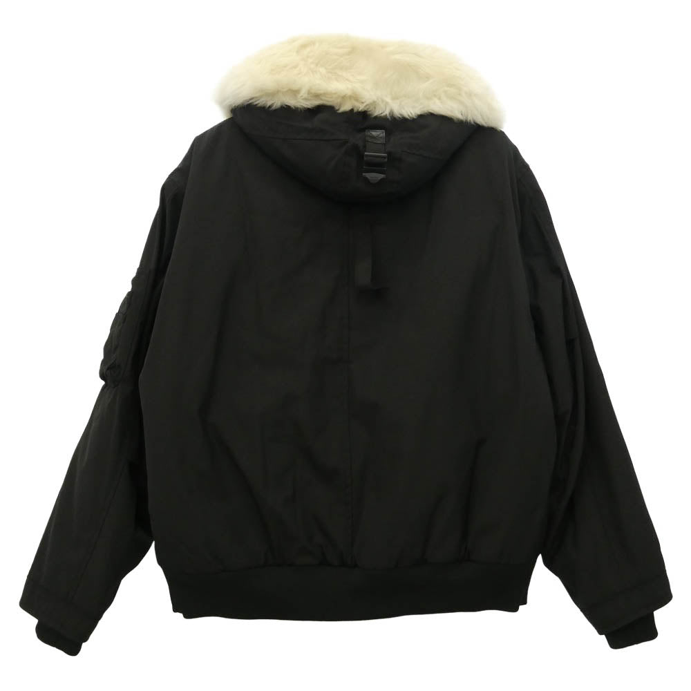 COACH コーチ CE337 SHORT PARKA ファー ジップアップ ショート パーカー フライトジャケット ブラック系 M【新古品】【未使用】【中古】
