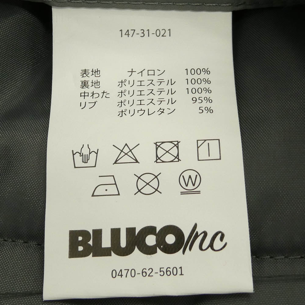 BLUCO WORK GARMENT ブルコ 147-31-021-18-195 RACING JACKET レーシング ジャケット グレー系 L【新古品】【未使用】【中古】