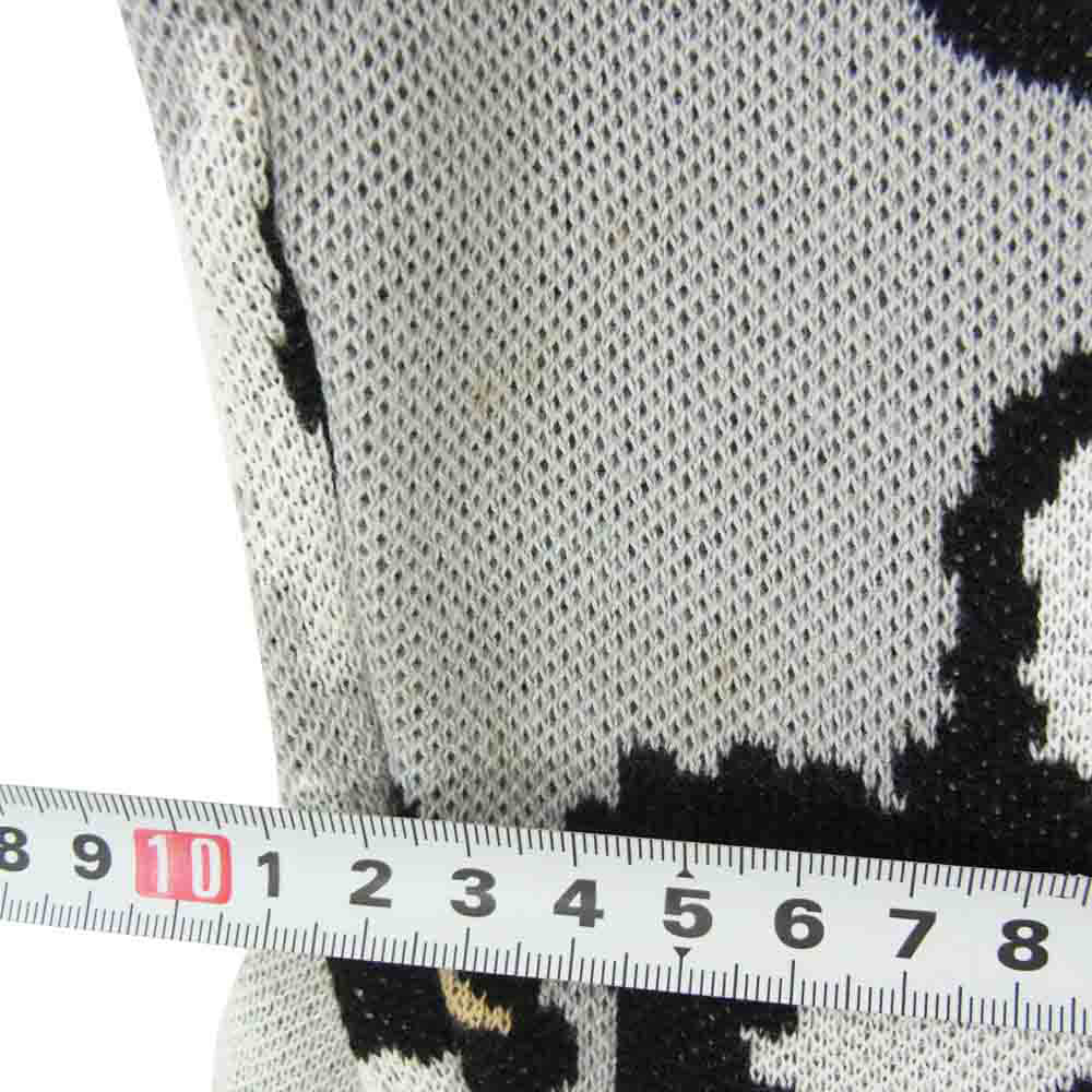 BAL バル JACQUARD COTTON CREWNECK SWEATER ジャカード コットン クルーネック セーター ニット グレー系 L【中古】