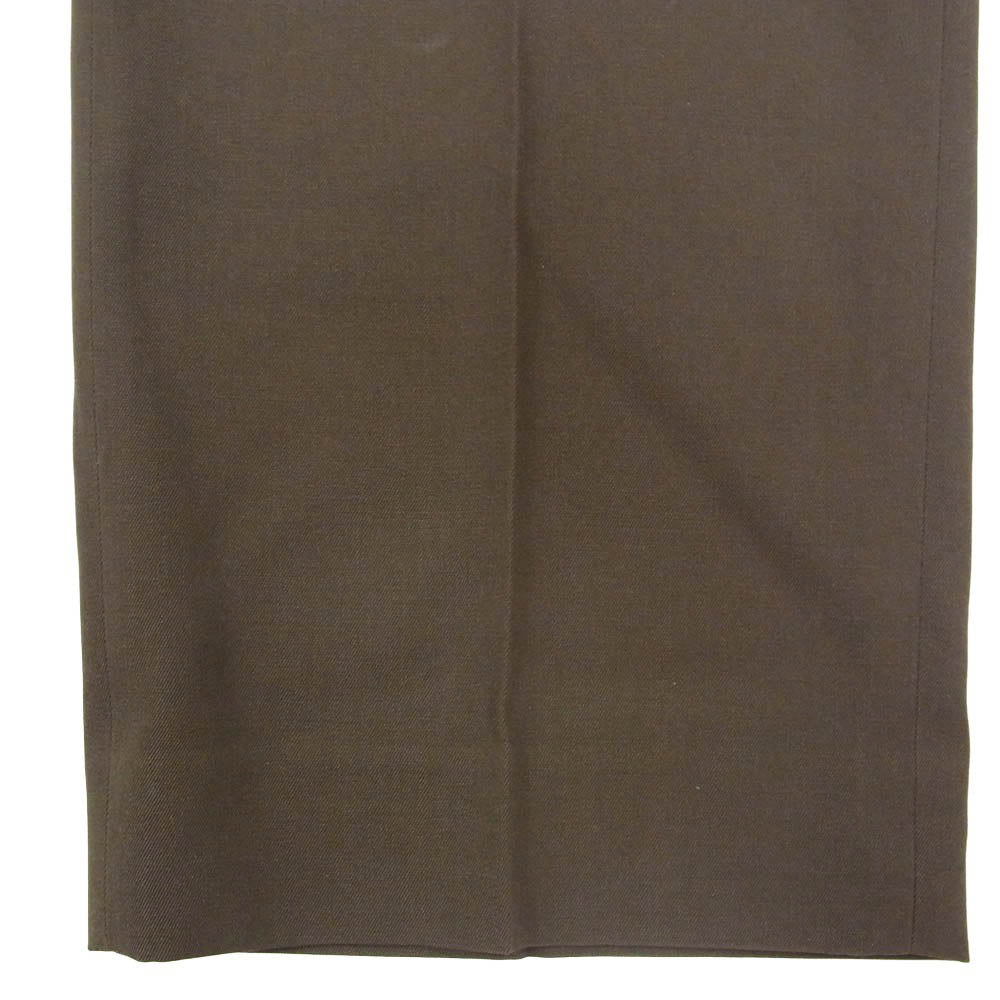 AURALEE オーラリー 23AW A23AP02MG LIGHT WOOL MAX GABARDINE SLACKS ライト ウール マックス ギャバジン スラックス ダークブラウン系 3【新古品】【未使用】【中古】