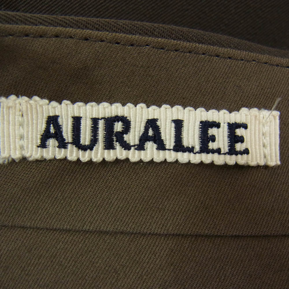 AURALEE オーラリー 23AW A23AP02MG LIGHT WOOL MAX GABARDINE SLACKS ライト ウール マックス ギャバジン スラックス ダークブラウン系 3【新古品】【未使用】【中古】