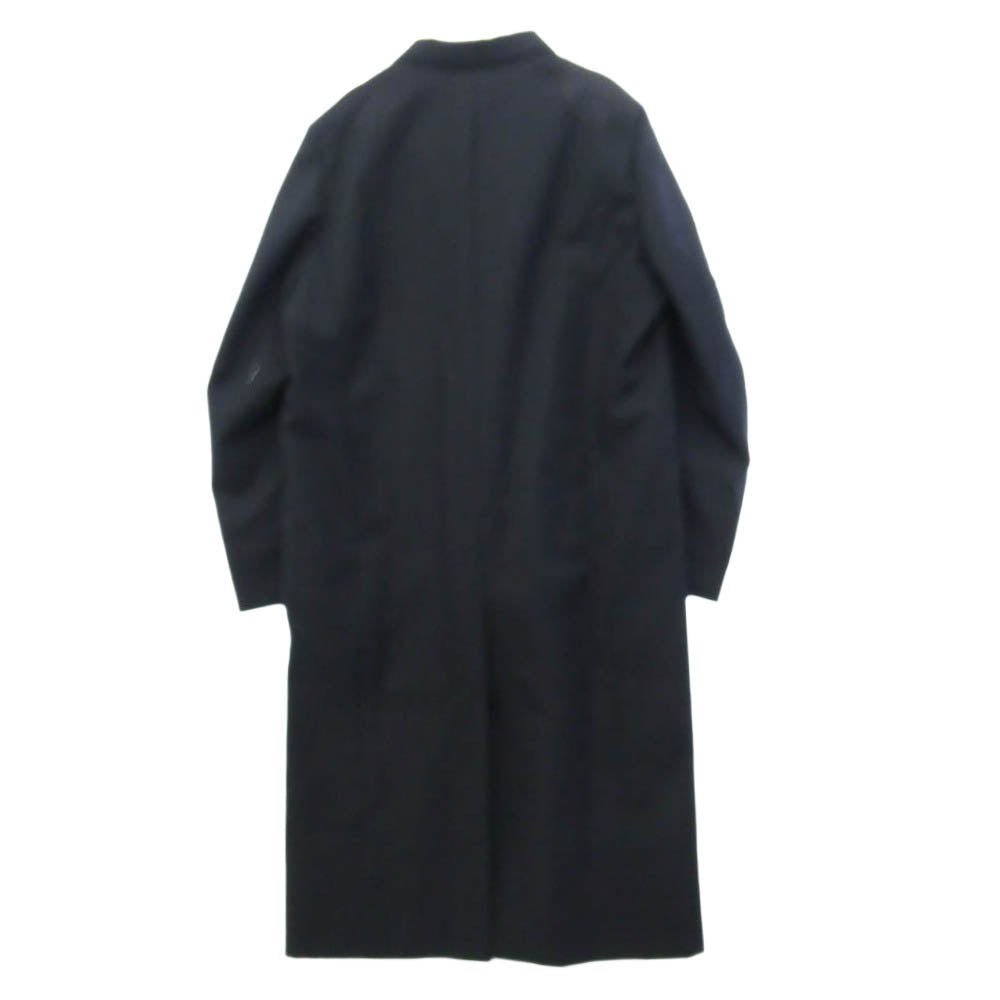 SUNSEA サンシー 20AW 20A33 Navy Double-breasted Coat ダブルブレスト ピークドラペル ウール チェスターコート ネイビー系 2【中古】