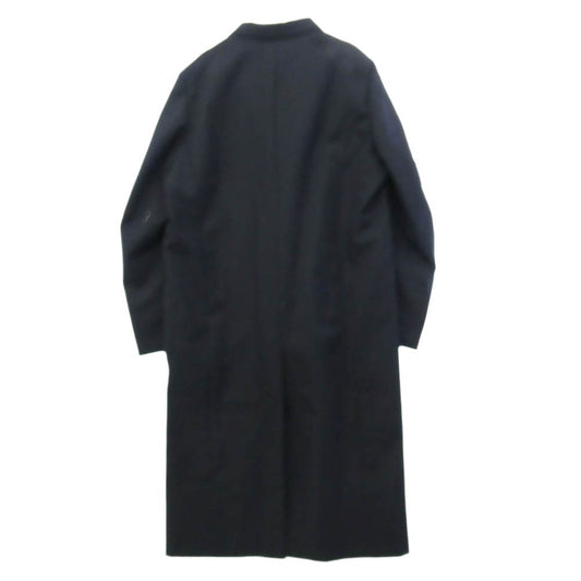 SUNSEA サンシー 20AW 20A33 Navy Double-breasted Coat ダブルブレスト ピークドラペル ウール チェスターコート ネイビー系 2【中古】