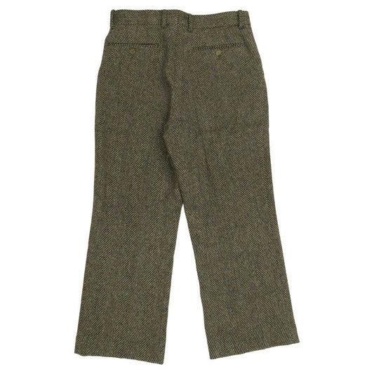 AURALEE オーラリー 24AW A24AP04LS LAMA SHETLAND WOOL TWEED SLACKS ラマ シェットランド ウール ツイード センタープレス ワイド テーパード スラックス グレー系 4【中古】