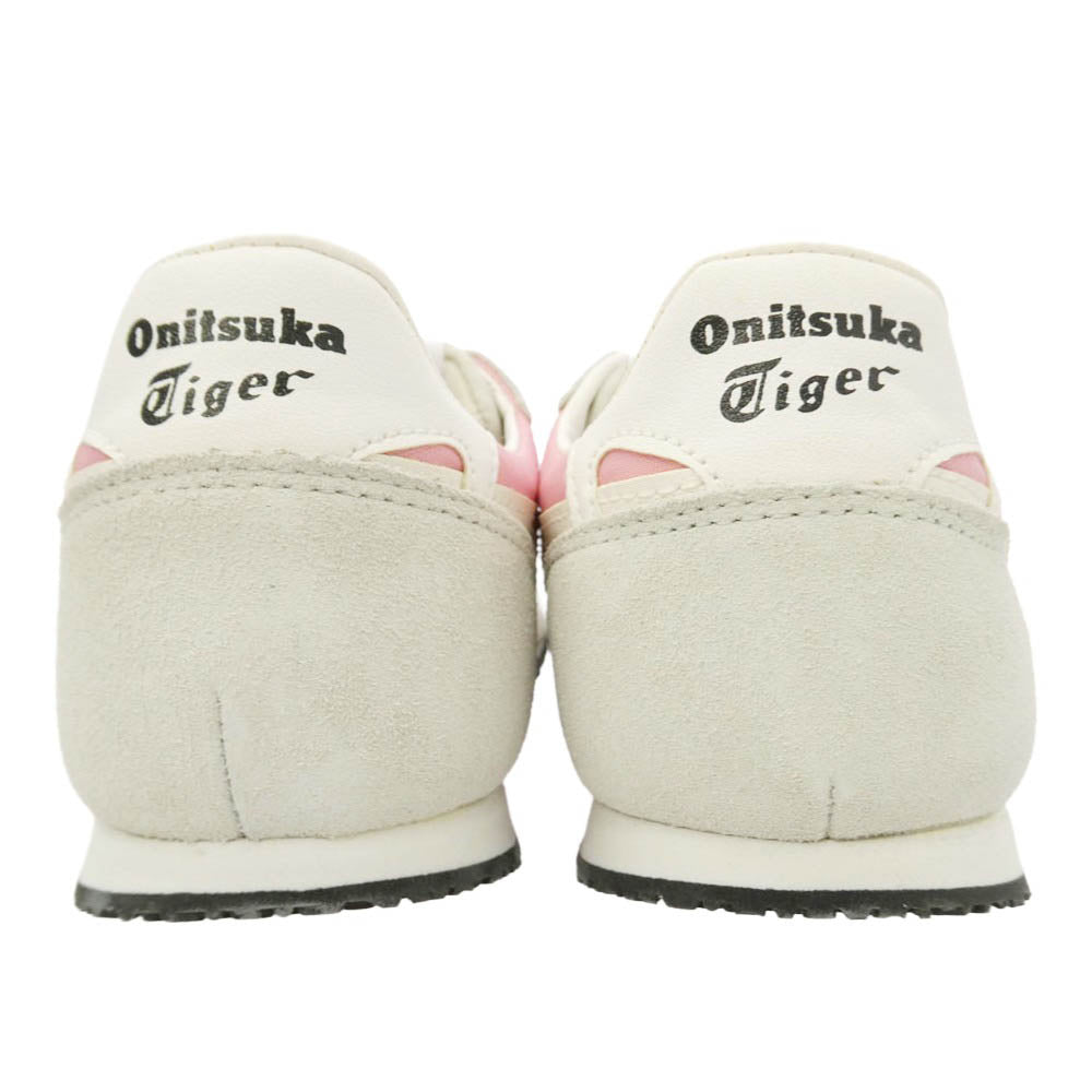 ONITSUKA TIGER オニツカタイガー 1183A744-020 SERRANO セラーノ GLACIER GREY/WHITE ローカット スニーカー グレー系 ピンク系 23.5cm【極上美品】【中古】
