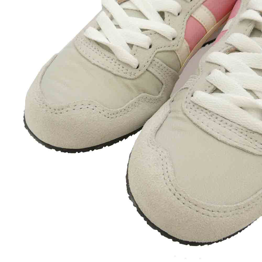 ONITSUKA TIGER オニツカタイガー 1183A744-020 SERRANO セラーノ GLACIER GREY/WHITE ローカット スニーカー グレー系 ピンク系 23.5cm【極上美品】【中古】