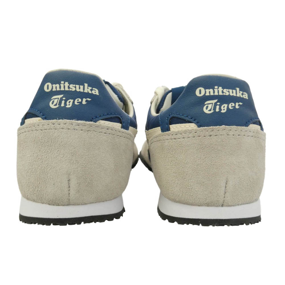 ONITSUKA TIGER オニツカタイガー 1183B400-406 SERRANO セラーノ MAKO BLUE/CREAM ローカット スニーカー ネイビー系 グレー系 24cm【極上美品】【中古】