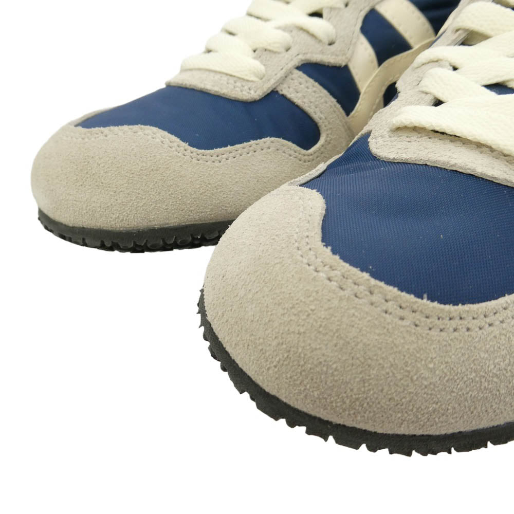 ONITSUKA TIGER オニツカタイガー 1183B400-406 SERRANO セラーノ MAKO BLUE/CREAM ローカット スニーカー ネイビー系 グレー系 24cm【極上美品】【中古】