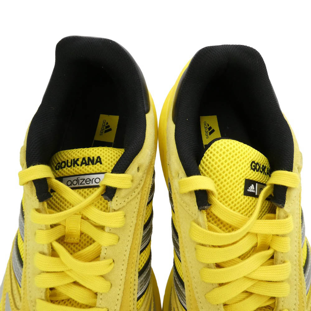 adidas アディダス adidas 26SS JP7177 Adizero Goukana Yellow Core Black アディゼロ ゴウカナ イエロー コアブラック スニーカー イエロー系 29cm【中古】