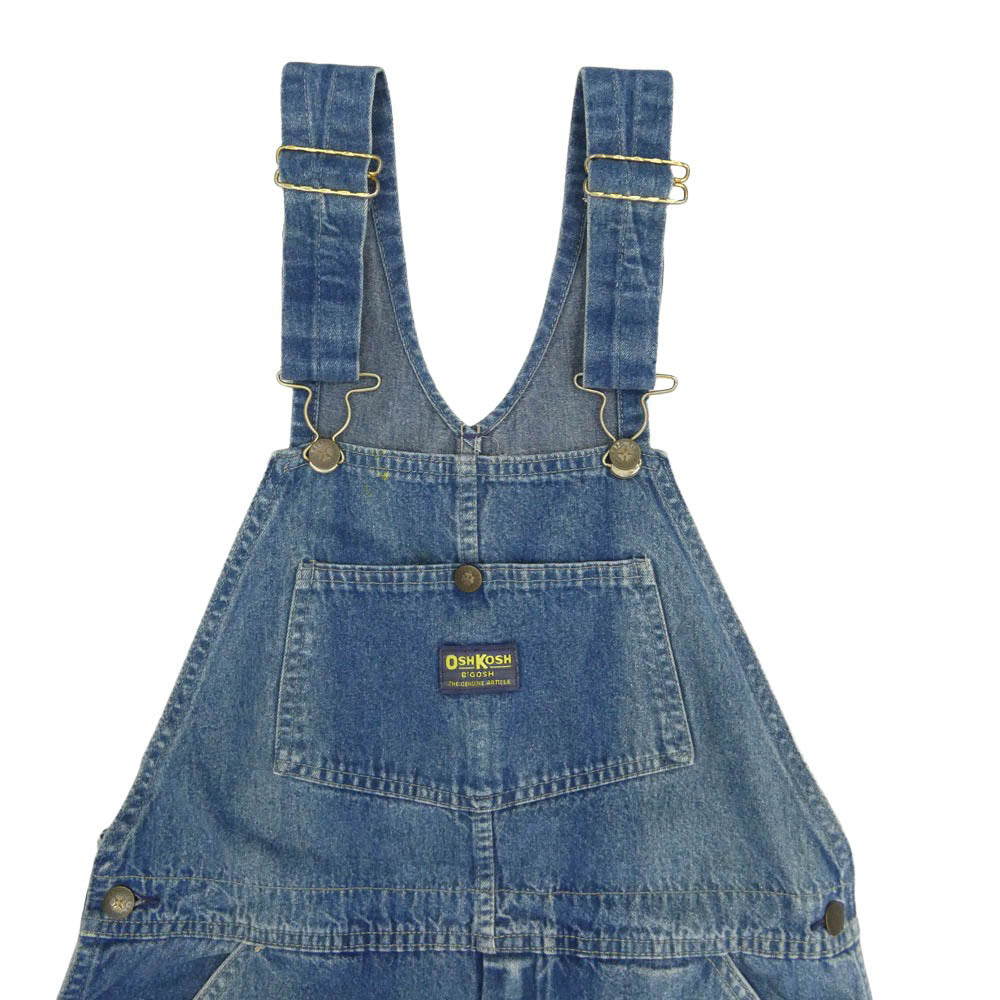 OSHKOSH オシュコシュ 70s VINTAGE ヴィンテージ レディース オーバーオール インディゴブルー系 33×30【中古】