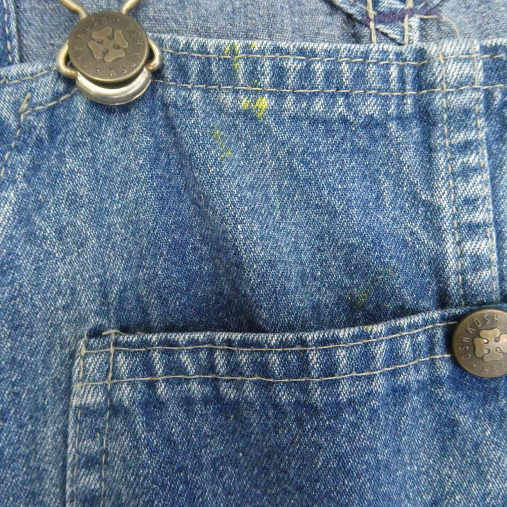 OSHKOSH オシュコシュ 70s VINTAGE ヴィンテージ レディース オーバーオール インディゴブルー系 33×30【中古】
