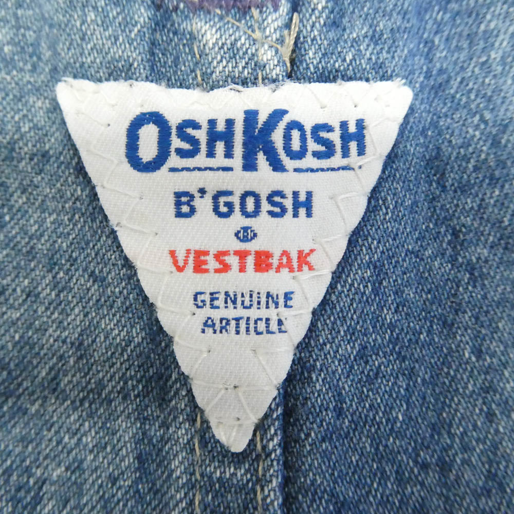 OSHKOSH オシュコシュ 70s VINTAGE ヴィンテージ レディース オーバーオール インディゴブルー系 33×30【中古】