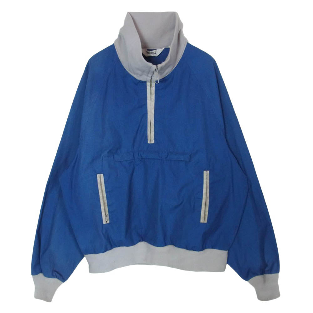 WOOLRICH ウールリッチ 70s 白タグ TALON ZIP プルオーバー アノラック ジャケット ブルー系 グレー系 L【中古】