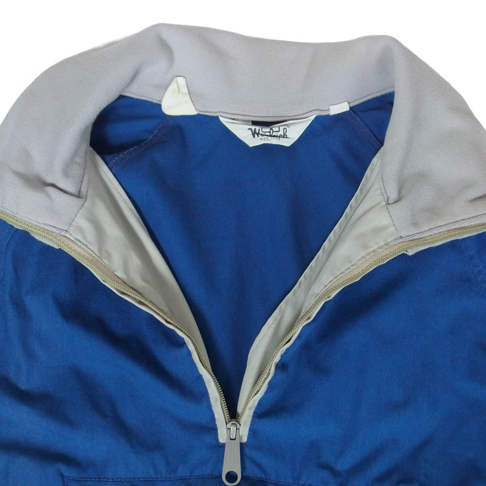 WOOLRICH ウールリッチ 70s 白タグ TALON ZIP プルオーバー アノラック ジャケット ブルー系 グレー系 L【中古】