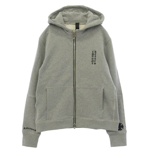 CHROME HEARTS クロムハーツ（原本無） ユナイテッドアローズ購入レシート付属 Y NOT CHプラスパッチ付き ダガー ジップアップ パーカー グレー系 S【美品】【中古】