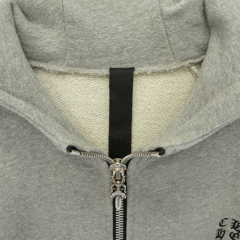 CHROME HEARTS クロムハーツ（原本無） ユナイテッドアローズ購入レシート付属 Y NOT CHプラスパッチ付き ダガー ジップアップ パーカー グレー系 S【美品】【中古】