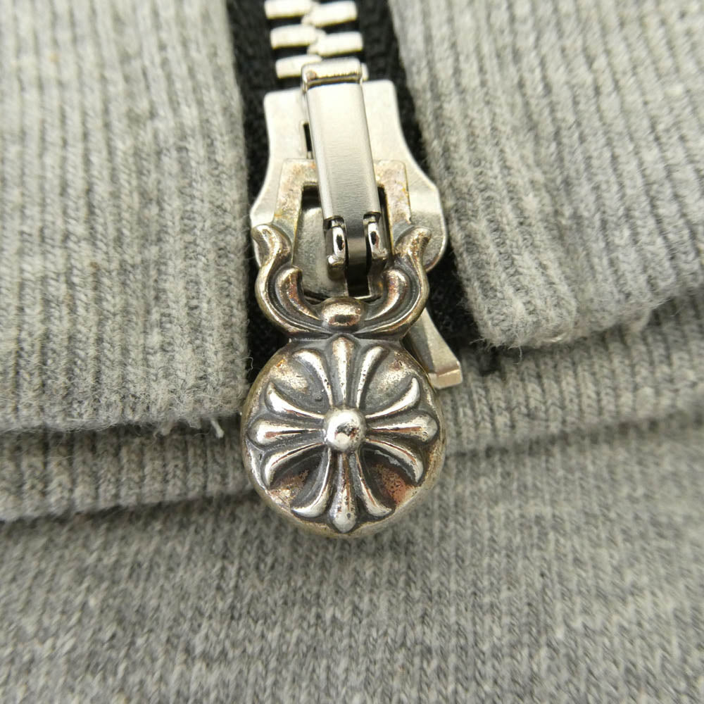 CHROME HEARTS クロムハーツ（原本無） ユナイテッドアローズ購入レシート付属 Y NOT CHプラスパッチ付き ダガー ジップアップ パーカー グレー系 S【美品】【中古】