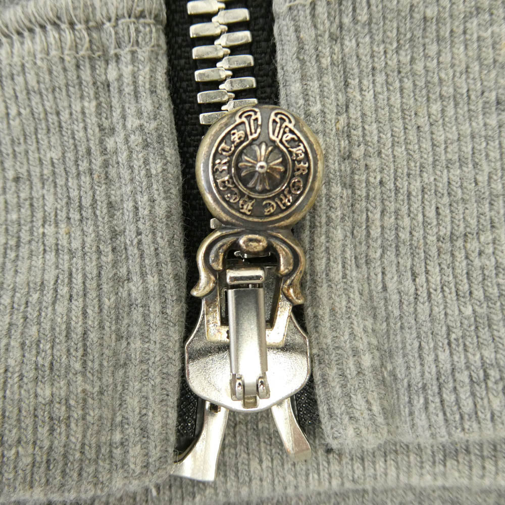 CHROME HEARTS クロムハーツ（原本無） ユナイテッドアローズ購入レシート付属 Y NOT CHプラスパッチ付き ダガー ジップアップ パーカー グレー系 S【美品】【中古】