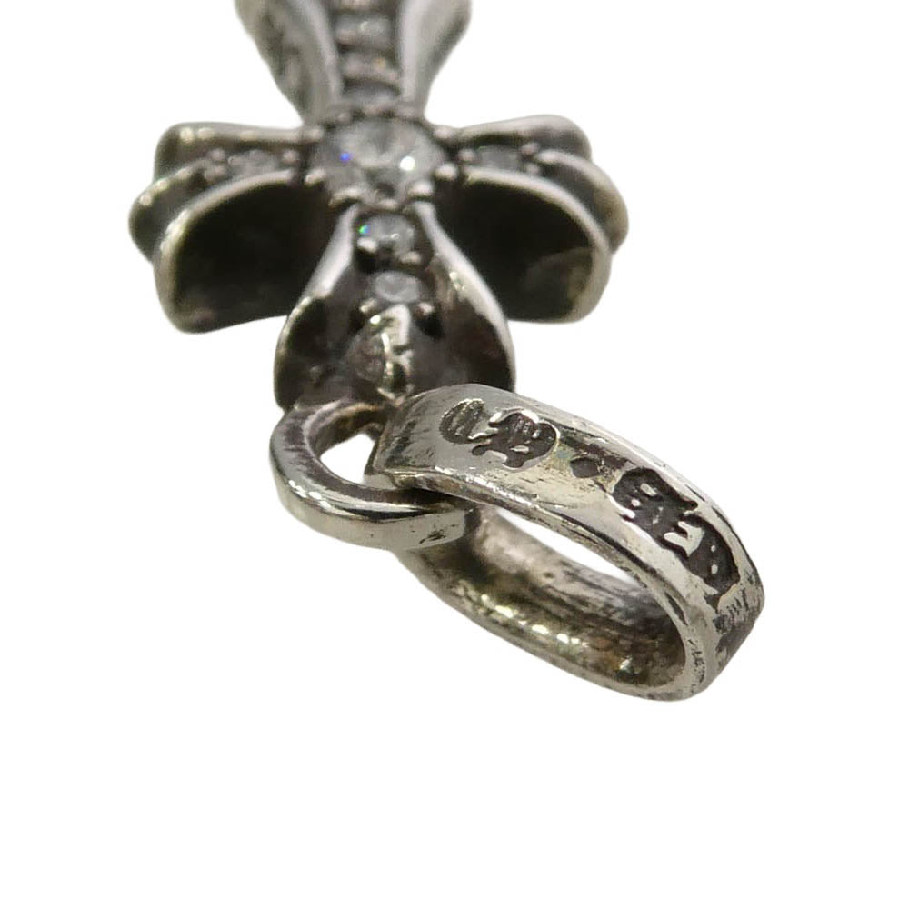 CHROME HEARTS クロムハーツ（原本有） ユナイテッドアローズ購入レシート付属 CRS BBYFAT P DMND ベイビーファットクロス PAVEダイヤ ペンダントトップ シルバー系【中古】