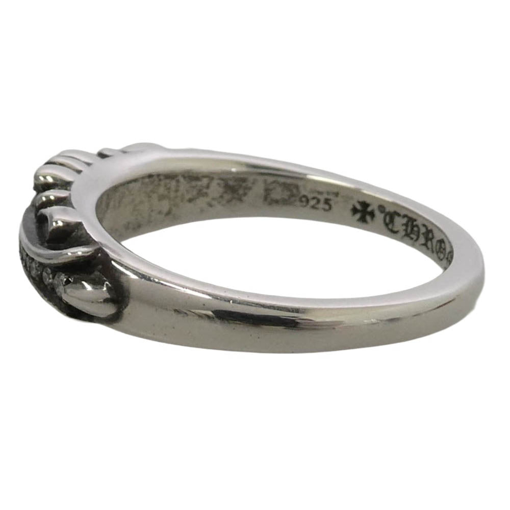 CHROME HEARTS クロムハーツ（原本有） ユナイテッドアローズ購入レシート付属 BABY CLSC P D ベイビークラシック フローラルクロス PAVEダイヤ リング シルバー系 18号【中古】