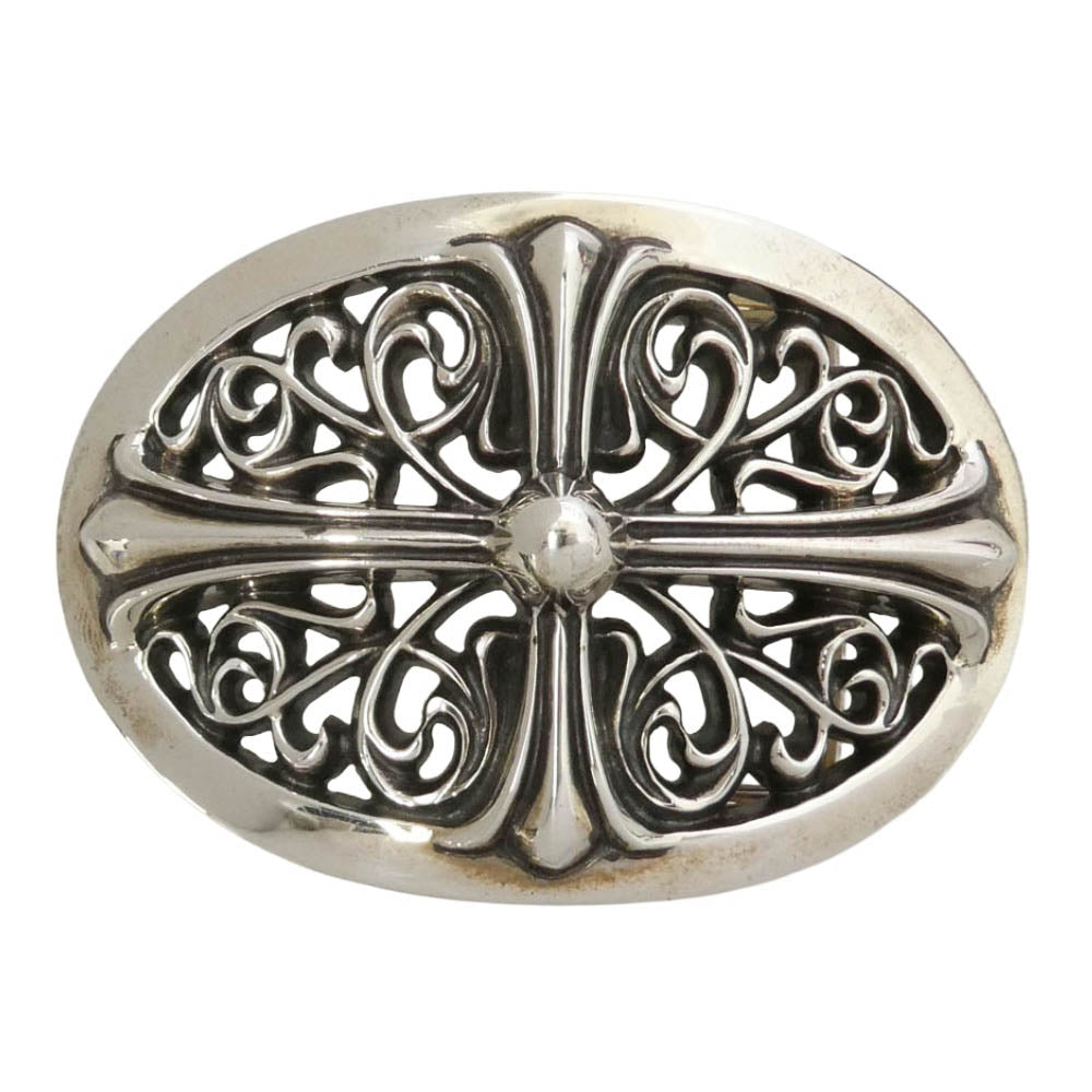 CHROME HEARTS クロムハーツ（原本有） BUCKL OVAL CROSS1.5 1.5 クラシック オーバル クロス バックル シルバー系【中古】