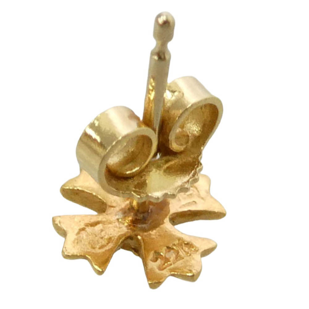 CHROME HEARTS クロムハーツ（原本無） 22K No2 CH PLS DIA プラススタッド 1ダイヤ ピアス ゴールド系【中古】