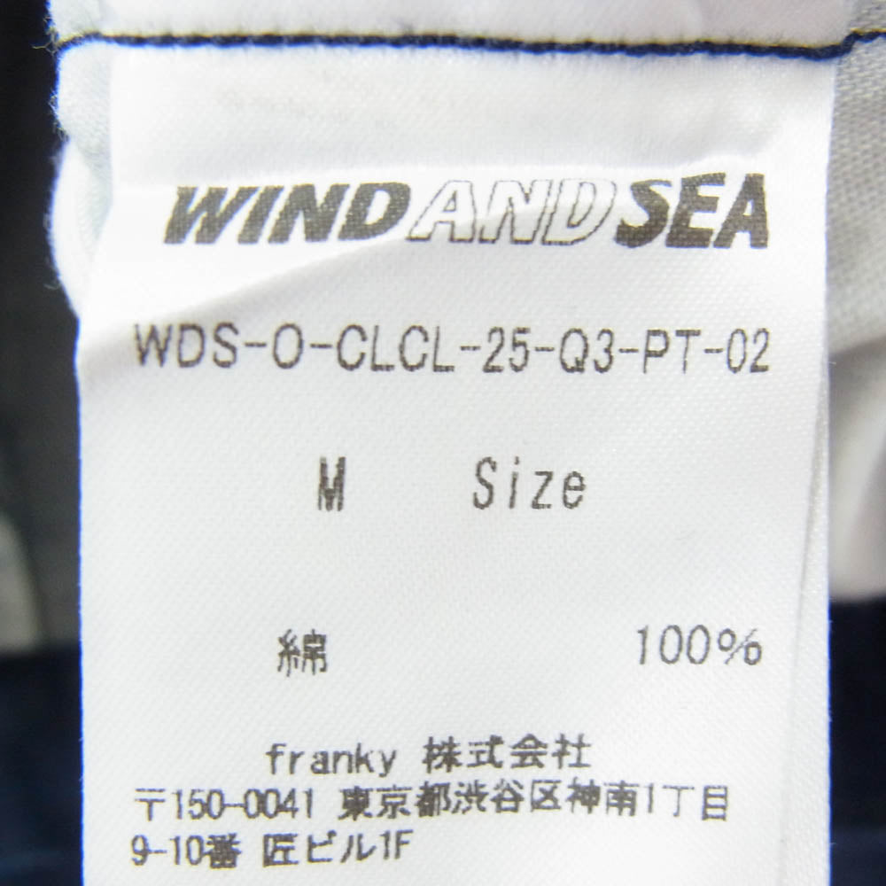 WIND AND SEA ウィンダンシー 25AW WDS-O-CLCL-25-Q3-PT-02 One Tuck Denim Pant ワン タック デニム パンツ インディゴブルー系 M【中古】