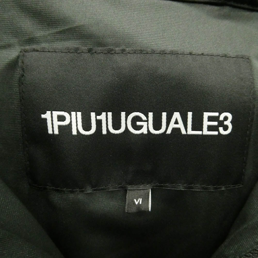 1piu1uguale3 ウノピュウノウグァーレトレ SRC302-SPO202 113 SPORT HYBRID RELUX ZIP PARKA スポーツ ハイブリッド リラックス ジップパーカー フーデッドジャケット ブラック系 4【美品】【中古】